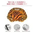 thumbnail image 5 of Easygdp Tiger Shower Caps for Women, Double Waterproof Layers Shower Cap, Quick Drying Bath Hair Cap Reusable, 5 of 9
