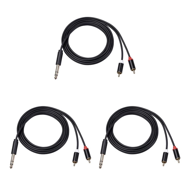 Cable de Audio OFC Matsuzay adaptador de Conductor de cobre libre de oxígeno PVC punto de bifurcación en forma de Y 3M 3Conjunto