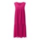 thumbnail image 5 of Faldas Largas para Mujeres de Verano Color Sólido Falda con Cuello en V con Falda Plegada Vestido de Bolsillo Falda Larga de Playa, 5 of 7