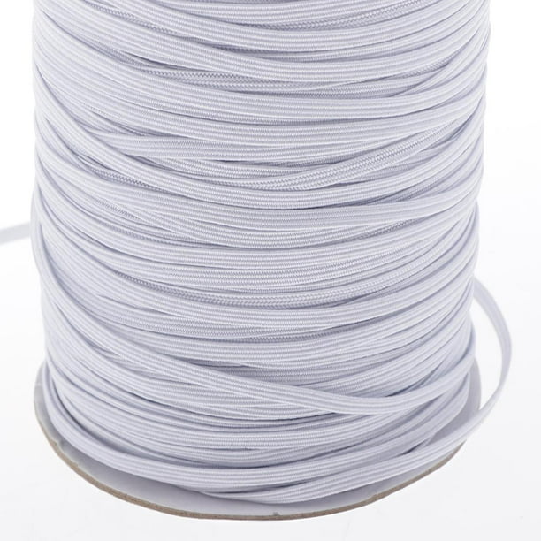 108m White Elastic Band Ribbon Cord Sewing Fabric Earloop Knitting 3mm  White 