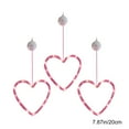 thumbnail image 3 of YingYouFu 3 Pack Valentine's Day Window Lights Decorations, Heart-Shaped Silhouette LED Lamp for Holiday Fireplace Indoor Home Decor Party Decoration Light Wedding Room Hanging Decoration, 3 of 6