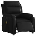 thumbnail image 1 of Sillón reclinable eléctrico para masajes VidaXL, piel sintética negra, 1 of 4