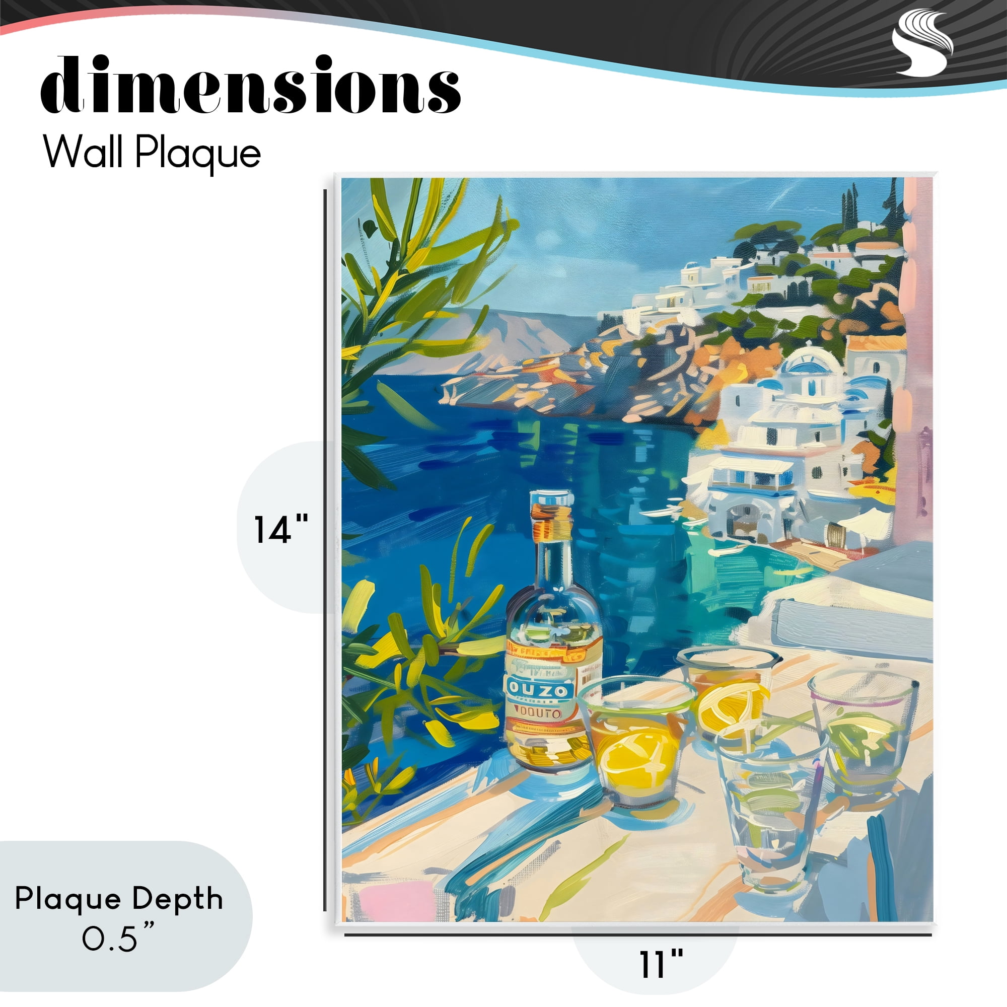 Stupell Industries Drink By The Sea Balcony Wall Plaque Art, design by The Prints Vibe