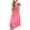 Watermelon Red, variant on CFLVAEK Nightgowns for Women Cooling Short Sleeve Nightshirts Comfy Tie Front Scoop Neck Sleepwear Casual Pajama Dress XXL