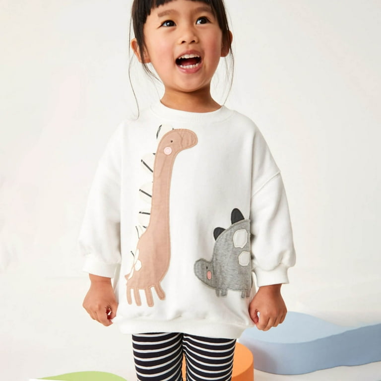 MEZZALL Toddler Baby Girls Clothes Sets Little Girl Dinosaur Long