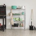 thumbnail image 5 of (3 pack) Hyper Tough 4 Tier Wire Shelf Unit, 36"W x  14"D x 54" H, 1400lb Load Capacity, Chrome, 5 of 15