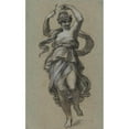 thumbnail image 2 of Pierre-Paul Prud'hon 11x14 Gold Ornate Wood Frame and Double Matted Museum Art Print Titled - Dancer in the Triangle (1800), 2 of 4