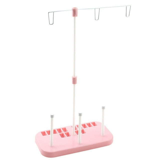 CRAFTHROU Soporte Para Hilo De Máquina De Coser Color Rosa Con Resistencia Y Durabilidad