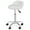 White, variant on BOBOKY Adjustable Salon Stool Hydraulic Rolling Chair with Back Support, Professional Tattoo Spa Stool with Foot Ring for Beauty Salon, Massage.Black