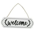 thumbnail image 4 of Raindrops Welcome Signs For Front Door 1Set White Rectangular Wood Sign With Rustic Style For Home, 4 of 8