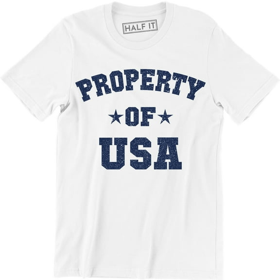 Mens Patriotic American Flag Property USA Army Support Troops T-Shirt