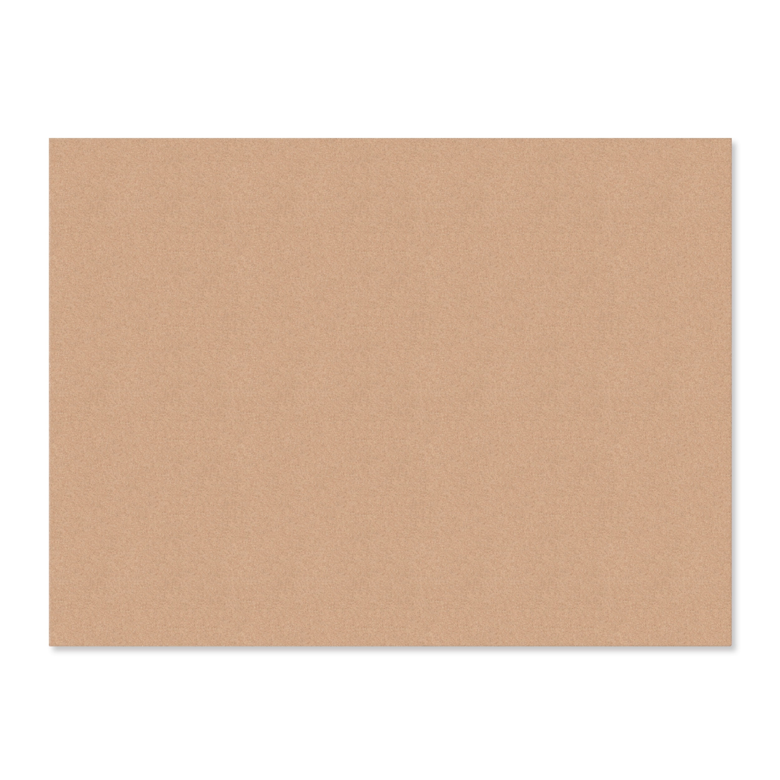 U Brands Cork Surface Bulletin Board, 24" x 18", Tan, Frameless, 2873U