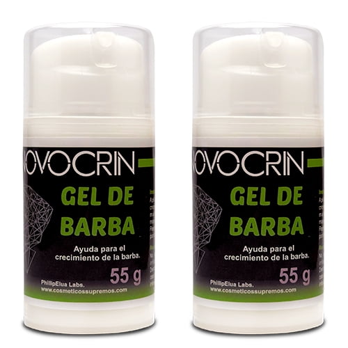 Crema para Crecimiento de Barba y Bigote 55g 2 piezas NOVOCRIN Hombre