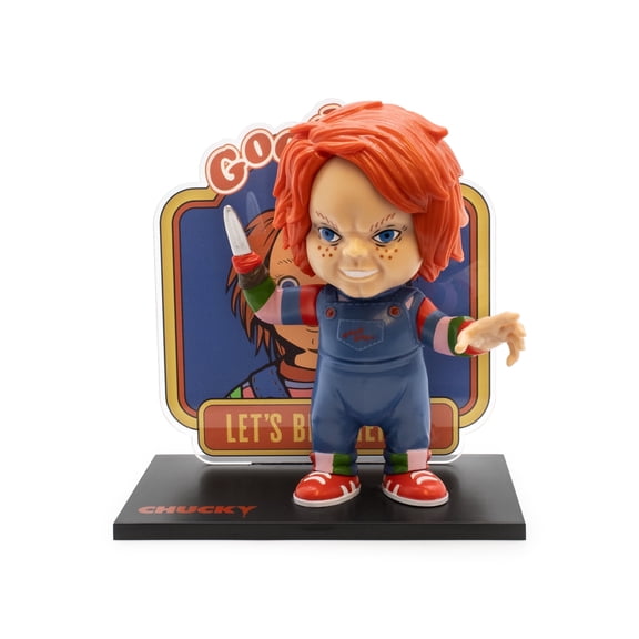 Chucky Fly Guys  4.5-Inch Vinyl Figure with Acrylic Backdrop