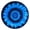 Blue Tie Dye, variant on Colorful Tie Dye Mandala Pattern Round Fitted Tablecloth with Elastic Edge,Dining Table Cover Waterproof,Outdoor Round Tablecloth for Camping,Dining,Indoor and Outdoor