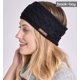 thumbnail image 3 of Diadema calentadora de orejas de invierno para mujer - Cubiertas de banda de oreja de tejido de cable con forro polar para clima frío - Envoltura de cabeza suave y elástica Zhivalor CJWUS-3776, 3 of 6