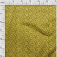 thumbnail image 2 of oneOone Viscose Jersey Yellow Fabric Leaves & Flower Floral Crafts Projects Decor Fabric Printed By The Yards 60 Inches Wide, 2 of 5