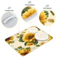 thumbnail image 4 of Dish Drying Mat Kitchen Pad Large Counter Absorbent Dish Mats Drainer Bright Vintage Sunflowers, 4 of 8