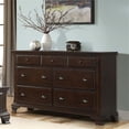 thumbnail image 2 of Bowery Hill 7 Drawer Dresser in Cherry, 2 of 5
