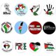 thumbnail image 1 of Palestine Flag Lapel Pin Badge 12pcs Palestine National Flag Lapel Pin Palestine National Palestine Flag Brooch Pin For Men Women, 1 of 3
