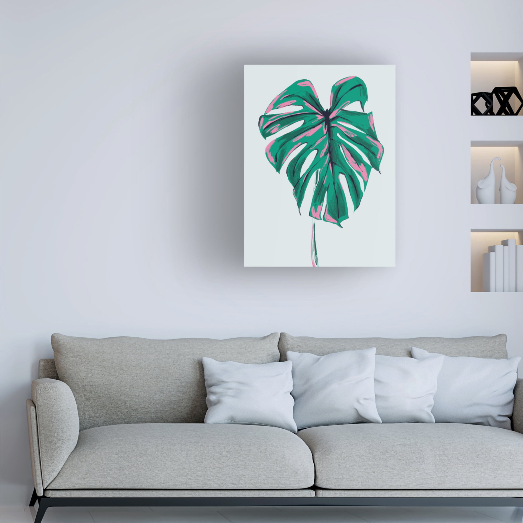 Trademark Fine Art Francesco Gulina Monstera Deliciosa Light Canvas Wall Art