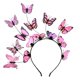 thumbnail image 1 of Diademas de mariposa, sombrero tocado para mujer, disfraz de mariposa, tocado de corona para mujeres y niñas para su familia, 1 of 5