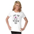 thumbnail image 4 of Fluff You Fluffin Kitty Cat Funny Pun Womens Fitted Plus Size Graphic Tee Brisco Brands 3X, 4 of 5