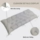 thumbnail image 4 of seat cushion for garden bench, 100 cm, outdoor with fastening straps, black, 4 of 5