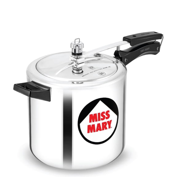 Miss Mary Aluminium Pressure Cooker 7 Liters, Inner Lid Cooker, Silver (MM70) | For 7 To 10 Persons
