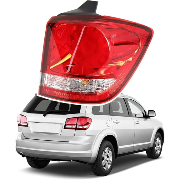labwork Passenger Side Outer Tail Light Replacement for 2011-2019 Journey Rear Tail Light Brake Lamp Assembly RH Right Side 68078464AD CH2805105