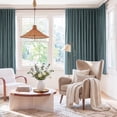 thumbnail image 6 of NICETOWN 2-Layer Blackout Curtains, Greyish Blue, 52x63, Energy Saving, 6 of 8