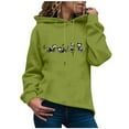 thumbnail image 1 of Sudadera Para Mujer, Sudaderas Con Capucha A La Moda, Suéter Informal de Manga Larga, Tops Con Cordón, Suéter Suelto Ligero, Tops Odeerbi ODB172376, 1 of 5