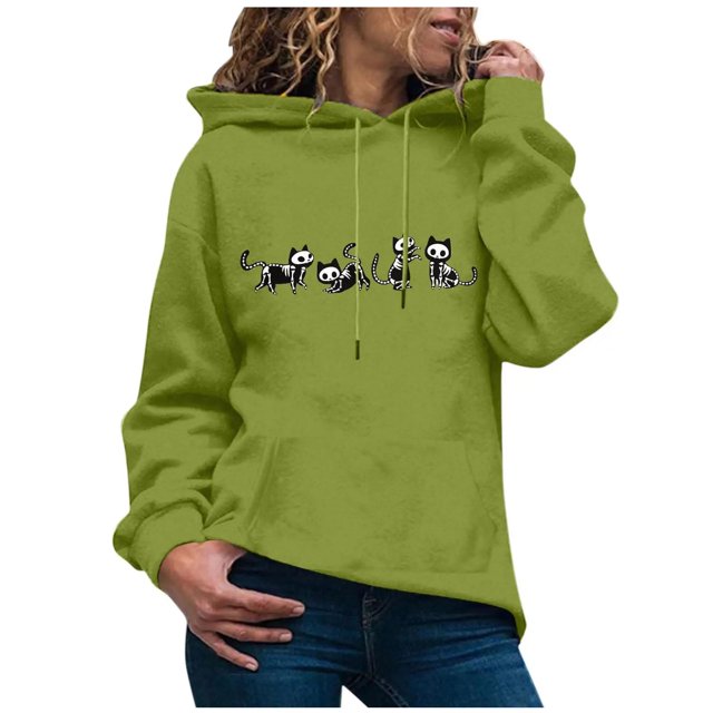 Sudadera Para Mujer, Sudaderas Con Capucha A La Moda, Suéter Informal de Manga Larga, Tops Con Cordón, Suéter Suelto Ligero, Tops Odeerbi ODB172376