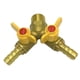 thumbnail image 1 of Válvula de Enchufe Doble Neumática Empuje para Los Accesorios Latón Niquelado 1/2 Rosca Recta Conecte Los Accesorios de Ajuste Zulema adaptador de manguera de jardín, 1 of 8