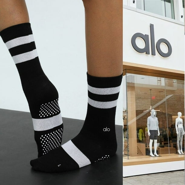 Alo Yoga Primavera Y Otoo Estilo Algodn Medio Tubo Mujeres Calcetines  Costura Color Antideslizante Deportivos Al Aire Libre De Fitness | Walmart  en lnea