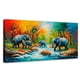 thumbnail image 1 of Cuadro Decorativo Canvas Canvas Revolution Cruce Elefantes 140x70, 1 of 4