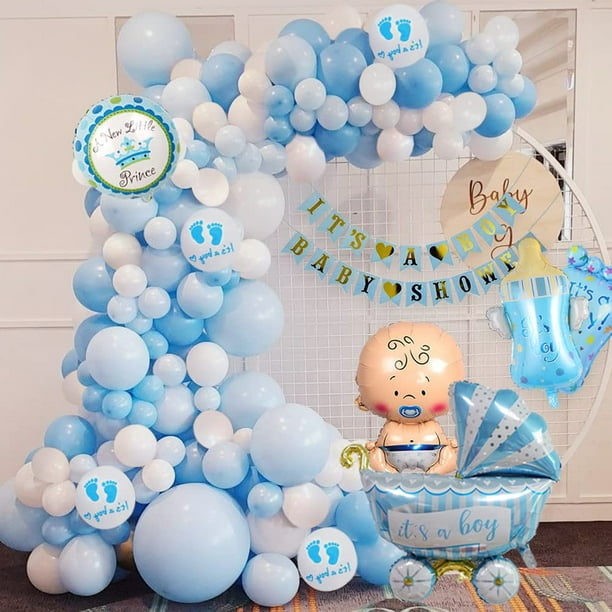 Baby Boy Blue Baby Shower Decorations, Boy Baby Shower Banner