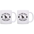 thumbnail image 1 of ThisWear Doberman Pinscher Mug All My Kids Have Tails Doberman Pinscher Rescue Gift Doberman Pinscher Puppy 11 ounce 2 Pack Coffee Mugs, 1 of 4
