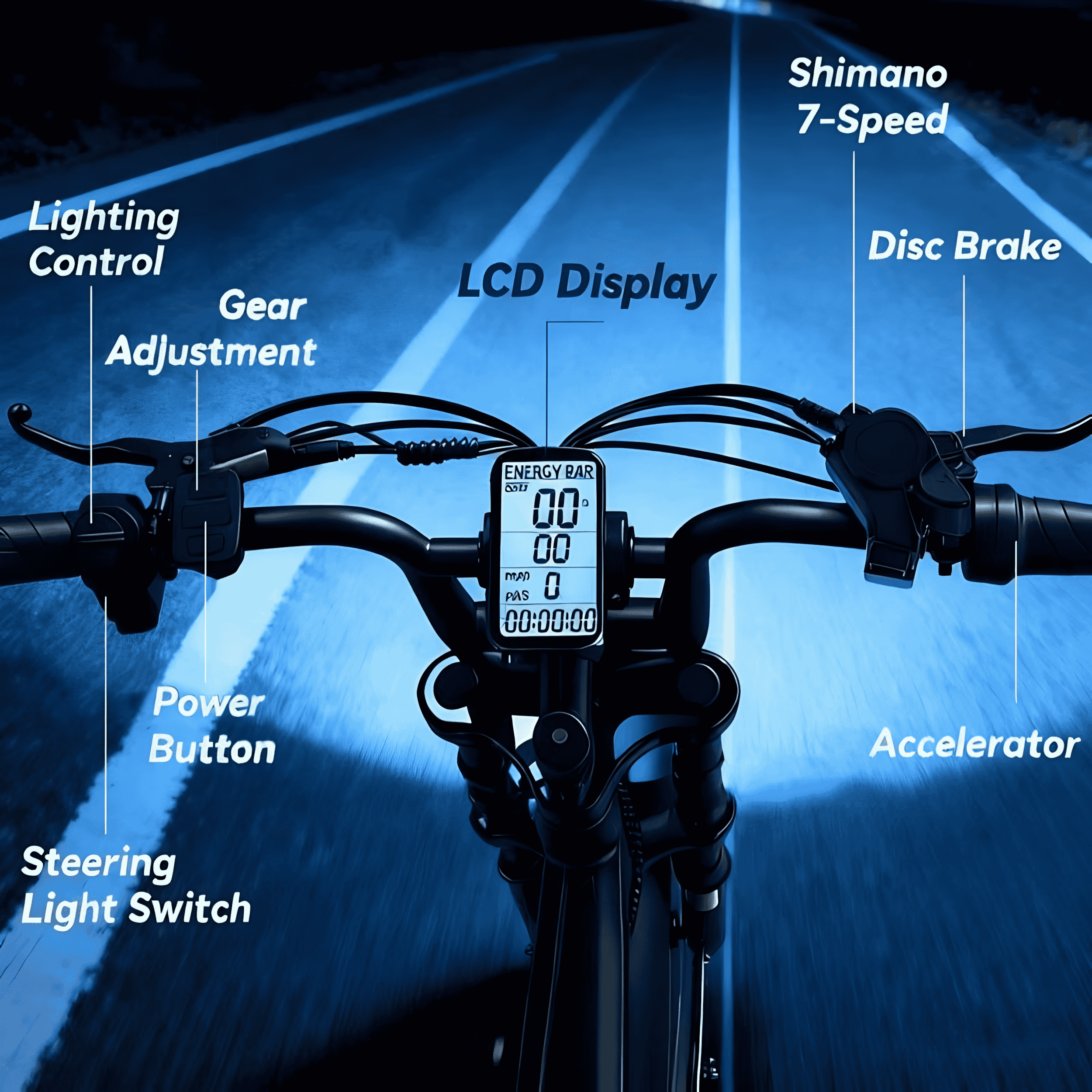 Gegaibe Electric Bike for Adults,750W Peak 1500W Motor All-Terrain Fat Tire E Mountain Bike, 48V/15AH UL2849