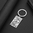 thumbnail image 3 of Stainless Steel Vintage Wicca Tarot Card Keychain THE EMPRESS Pendant Keyring Amulet Statement Key Chain Jewelry Gift, 3 of 3