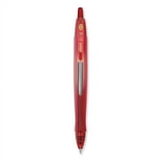 Pilot G6 Gel Pen, Retractable, Fine 0.7 mm, Red Ink, Red Barrel, Each