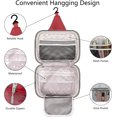 thumbnail image 2 of Travel Toiletry Bag - Large  Organizer, Leak-proof Design & Durable Hook for Full-Size Toiletries, Makeup, ,Red, 2 of 6
