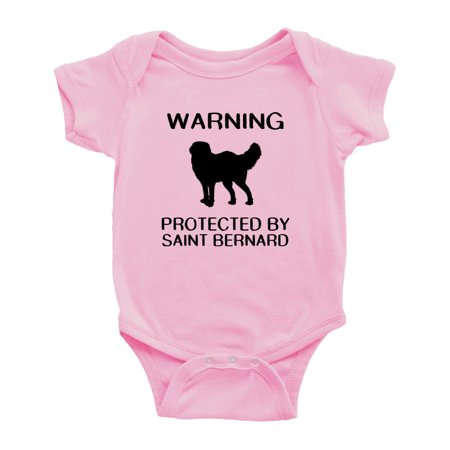 

Warning: Protected by A Saint Bernard Dog Funny Baby Rompers Baby Clothes (Pink 6-12 Months)