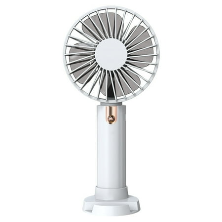

Portable Handheld Fan Mini Personal Fan USB Desk Fan With Mobile Phone Holder And Rechargeable Battery