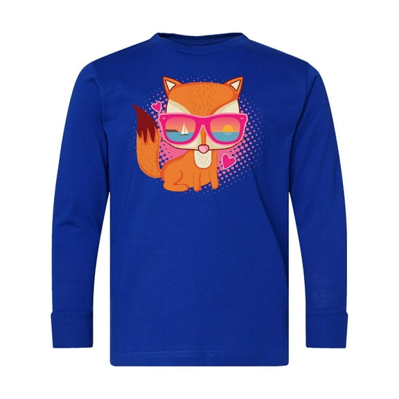 Inktastic Fox Beach Sunglasses Long Sleeve Youth T-Shirt