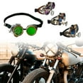 thumbnail image 2 of Zeiwohndc Retro Goggles Vintage Steampunk Glasses Motorcycles Glasses for Women Men Gift, 2 of 14