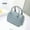 Linen blue, variant on Ladies Summer Jelly Pillow-shaped Top Handle Handbag Candy Color Transparent Crystal Purse