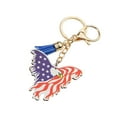 thumbnail image 2 of Fiudx Liquidación De Decoración Del Hogar Por Menos De $5 Llavero Día De La Independencia Patrón De Madera Llavero Colgante Decoración Para Bolsa De Coche Accesorios Llavero Etc. Ofertas Flash Del Dí, 2 of 6