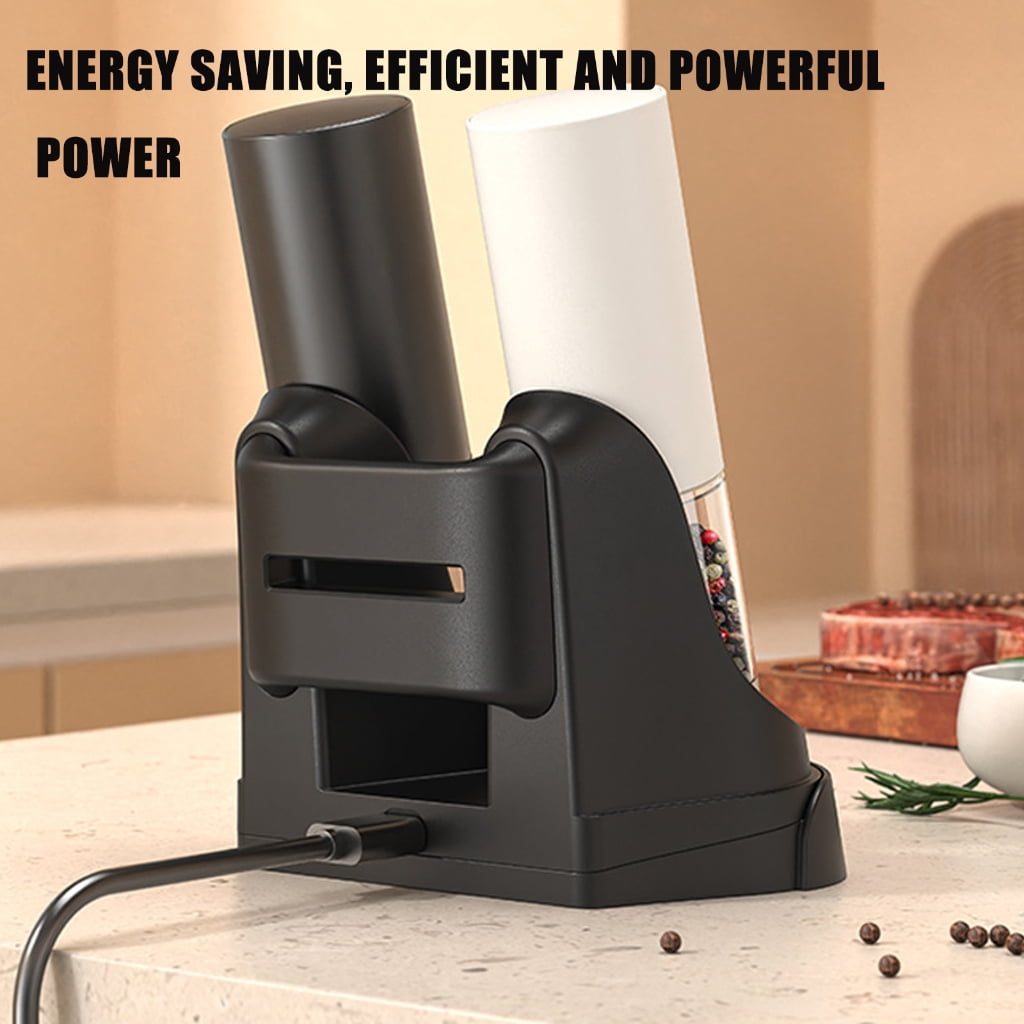 lanema Cordless Electric Pepper Mill Rechargeable Battery Adjustable Coarseness Salt Grinder For Home Cooking and Outdoor Use