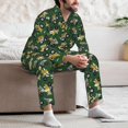 thumbnail image 7 of Naloa Cartoon Car Men’s Pajamas Set - Long Sleeve Button Down Sleep Shirt and Pajama Bottoms Sleepwear Set-Large, 7 of 7